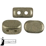 Lipsi® glass beads by Puca® 4x6 mm - Bronze Green x10g