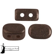 Lipsi® glass beads by Puca® 4x6 mm - Bronze Maroon x10g