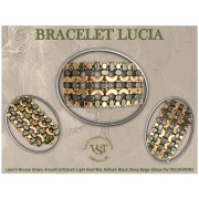 Lipsi® glass beads by Puca® 4x6 mm - Bronze Maroon x10g
