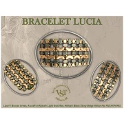 Lipsi® glass beads by Puca® 4x6 mm - Bronze Maroon x10g