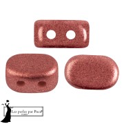 Lipsi® glass beads by Puca® 4x6 mm - Pink Bronze x10g