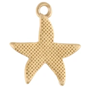 Starfish pendant 19x17 mm - Gold-plated x1