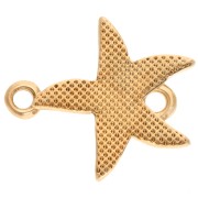 Starfish insert 19x17 mm - Gold-plated x1