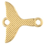 Mermaid tail spacer 17x16 mm - Gold-plated x1