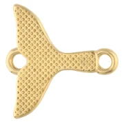 Mermaid tail spacer 17x16 mm - Gold-plated x1