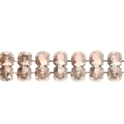 PureCrystal Crystal Mesh 40001, 2 rows, 5.3 mm - Crystal Bronze - Gold x 5 cm