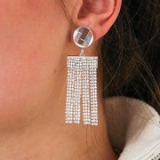 PureCrystal Crystal Mesh 40001, 2 rows, 5.3 mm - Crystal Bronze - Gold x 5 cm