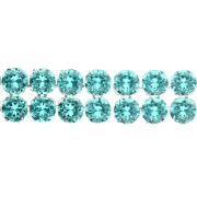 PureCrystal Crystal Mesh 40001, 2 rows, 5.3 mm - Reinvented Caribbean Green, 5 cm