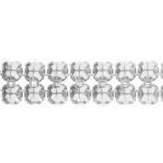 PureCrystal Crystal Mesh 40001, 2 rows, 5.3 mm - Crystal Bronze, 5 cm