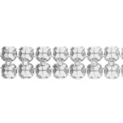 PureCrystal Crystal Mesh 40001, 2 rows, 5.3 mm - Crystal Bronze, 5 cm