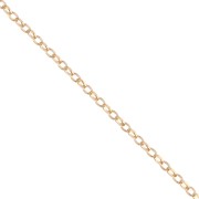 3.6 mm Filed Jaseron Chain - 3-micron Gold-Plated x 20 cm