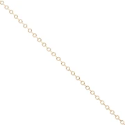 3.15 mm Ribbed Circle Fancy Link Chain - 3-micron Gold-Plated x 20 cm