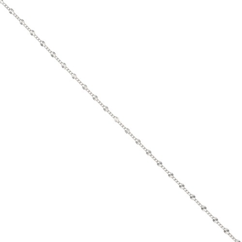 2.1 mm Fancy Link Chain - 925 Sterling Silver x 50 cm