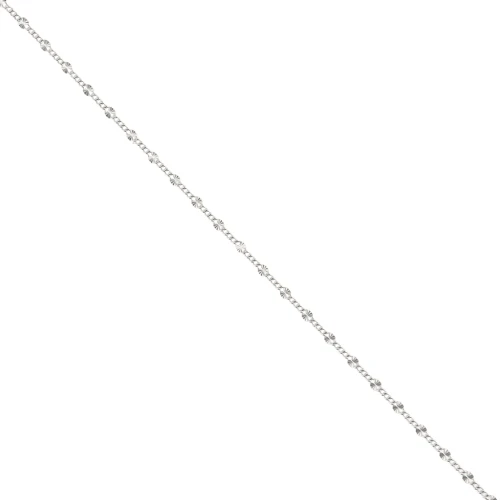 2.1 mm Fancy Link Chain - 925 Sterling Silver x 50 cm