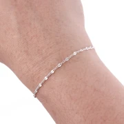 2.1 mm Fancy Link Chain - 925 Sterling Silver x 50 cm
