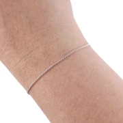 1 mm Filigree Cuff Chain - 925 Sterling Silver x 50 cm
