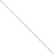 1.15 mm Fancy Link Chain - 925 Sterling Silver x 50 cm