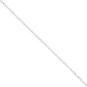 1.35 mm Filed Jaseron Chain - 925 Sterling Silver x 50 cm