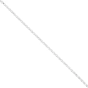 1.35 mm Filed Jaseron Chain - 925 Sterling Silver x 50 cm