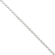 1.7 mm Filed Jaseron Chain - 925 Sterling Silver x 50 cm