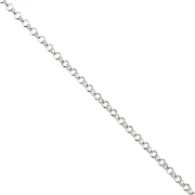 1.7 mm Filed Jaseron Chain - 925 Sterling Silver x 50 cm