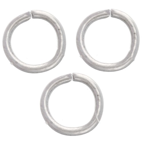 Open rings, 5x0.7 mm - 304L stainless steel, 100 pieces