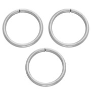 10x1 mm Open Rings - 304L Stainless Steel x50