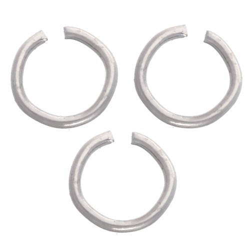 Open rings, 4x0.5 mm - 316L stainless steel, 100 pieces