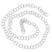 Open rings, 4x0.5 mm - 316L stainless steel, 100 pieces