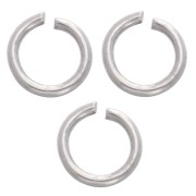 Open rings, 4x0.6 mm - 316L stainless steel, 100 pieces|raw }}
