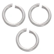 Open rings, 4x0.6 mm - 316L stainless steel, 100 pieces