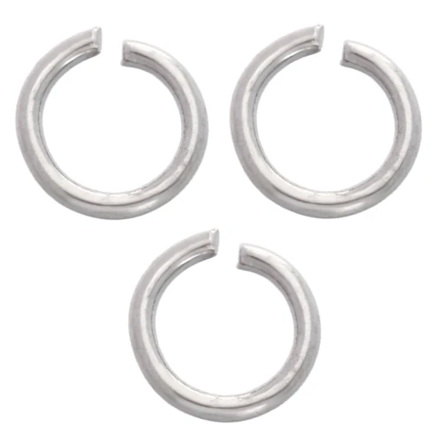 Open rings, 4x0.6 mm - 316L stainless steel x100