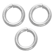 Open rings, 4x0.7 mm - 316L stainless steel, 100 pieces
