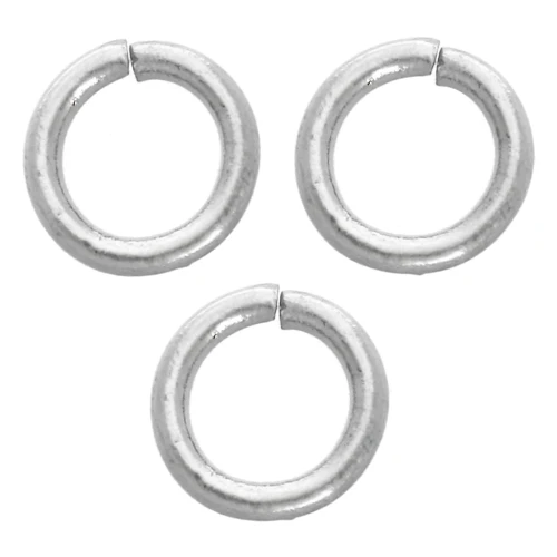 Open rings, 4x0.7 mm - 316L stainless steel x100