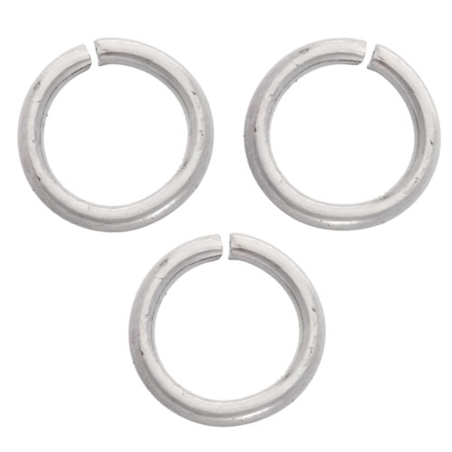 Open rings, 5 x 0.7 mm - 316L stainless steel, 100 pieces