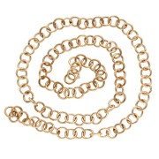 6x1 mm Open Rings - Gold-Plated 316L Stainless Steel x100