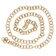 6x1 mm Open Rings - Gold-Plated 316L Stainless Steel x100