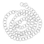 Open rings, 7x0.8 mm - 316L stainless steel, 100 pieces