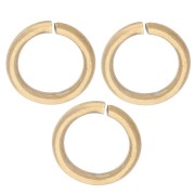 7x1 mm Open Rings - Gold-Plated 316L Stainless Steel x100|raw }}