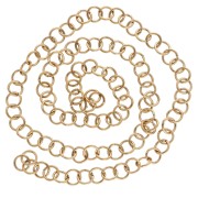 7x1 mm Open Rings - Gold-Plated 316L Stainless Steel x100