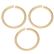 Open Rings 8x0.8 mm - Gold-Plated 316L Stainless Steel x100