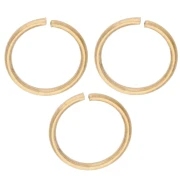 Open Rings 8x0.8 mm - Gold-Plated 316L Stainless Steel x100