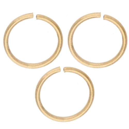 Open Rings 8x0.8 mm - Gold-Plated 316L Stainless Steel x100
