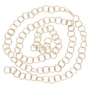 Open Rings 8x0.8 mm - Gold-Plated 316L Stainless Steel x100