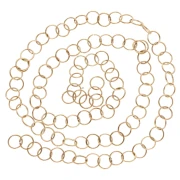 Open Rings 8x0.8 mm - Gold-Plated 316L Stainless Steel x100