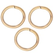 8x1 mm Open Rings - Gold-Plated 316L Stainless Steel x100