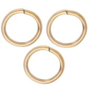 8x1 mm Open Rings - Gold-Plated 316L Stainless Steel x100