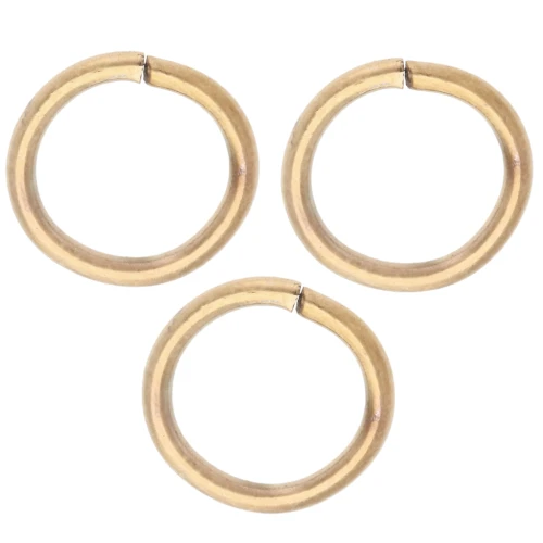 8x1 mm Open Rings - Gold-Plated 316L Stainless Steel x100