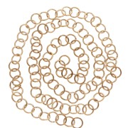 8x1 mm Open Rings - Gold-Plated 316L Stainless Steel x100