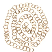 8x1 mm Open Rings - Gold-Plated 316L Stainless Steel x100